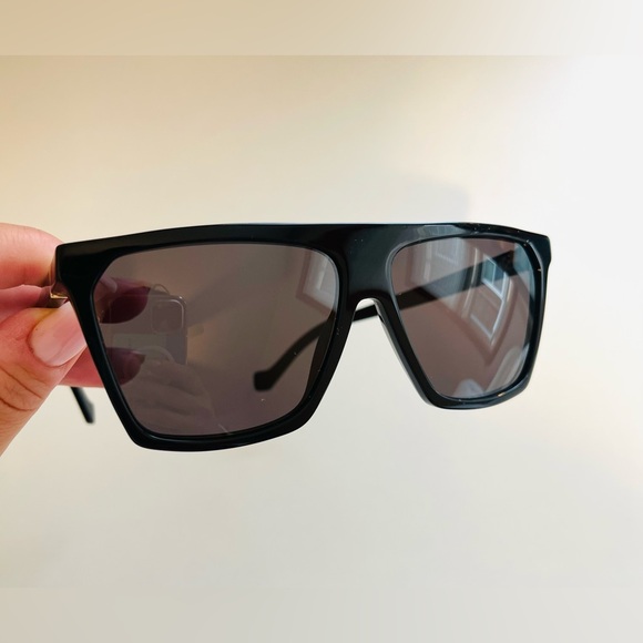 Loewe LW400601 Black 60mm Flattop Square Sunglasses Classic Glam Designer‎ main image 6